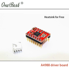 5Pcs A4988 driver board new upgrade Immersion Gold SMT drive stepper motor driver board wiht Radiators 3D printer accessories