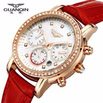 2015-New-Fashion-casual-GUANQIN-quartz-watch-Women-s-Watches-Leather-Strap-Calendar-Female-Watch-relogio