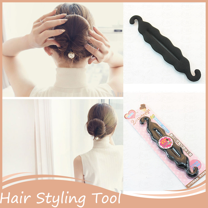 1PC Twist Tool Hair Styling Accessories Hair Bands Magic Foam Sponge Tools Plate Donut Bun Maker