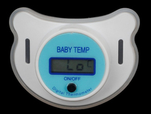 Retail Packagae Baby Care Portable Digital LCD pacifier thermometer baby nipple soft safe Mouth Thermometer C
