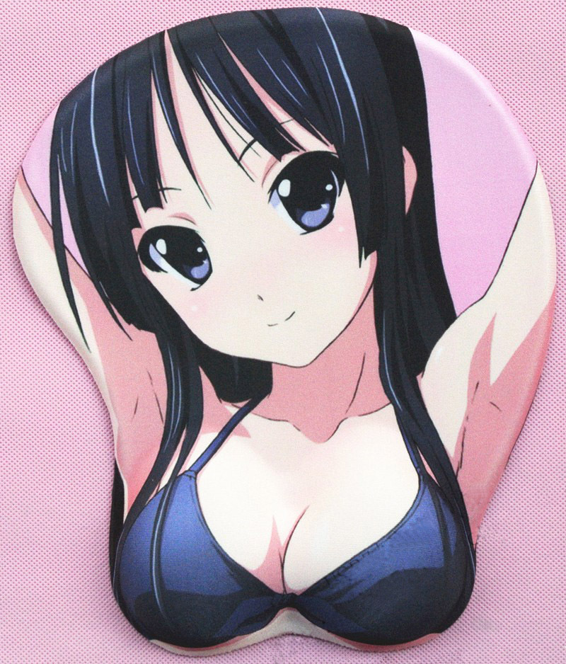 Free Shipping Akiyama Mio Japanese Sexy Anime Girl Ergonomic Design Mouse Pad Wrist Rests K On