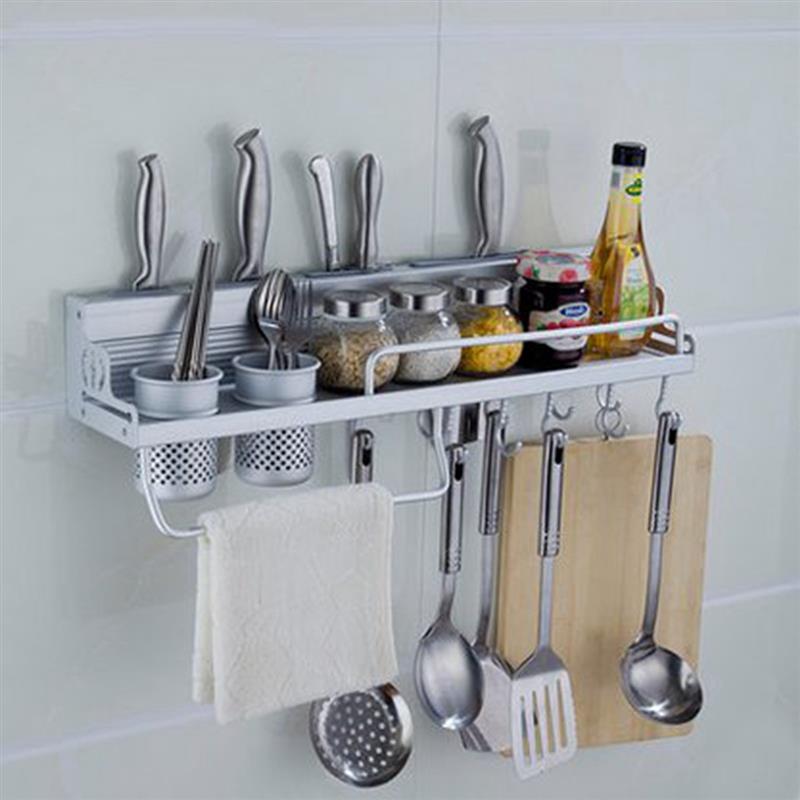 2019 Long Aluminum Kitchen Storage Rack Pantry Pan Pot Organizer