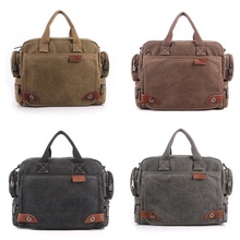 Fashion AB194 Brand Canvas + leather Mulitifunctional Outdoor Men travel casual messenger bags 4 colors Free shipping
