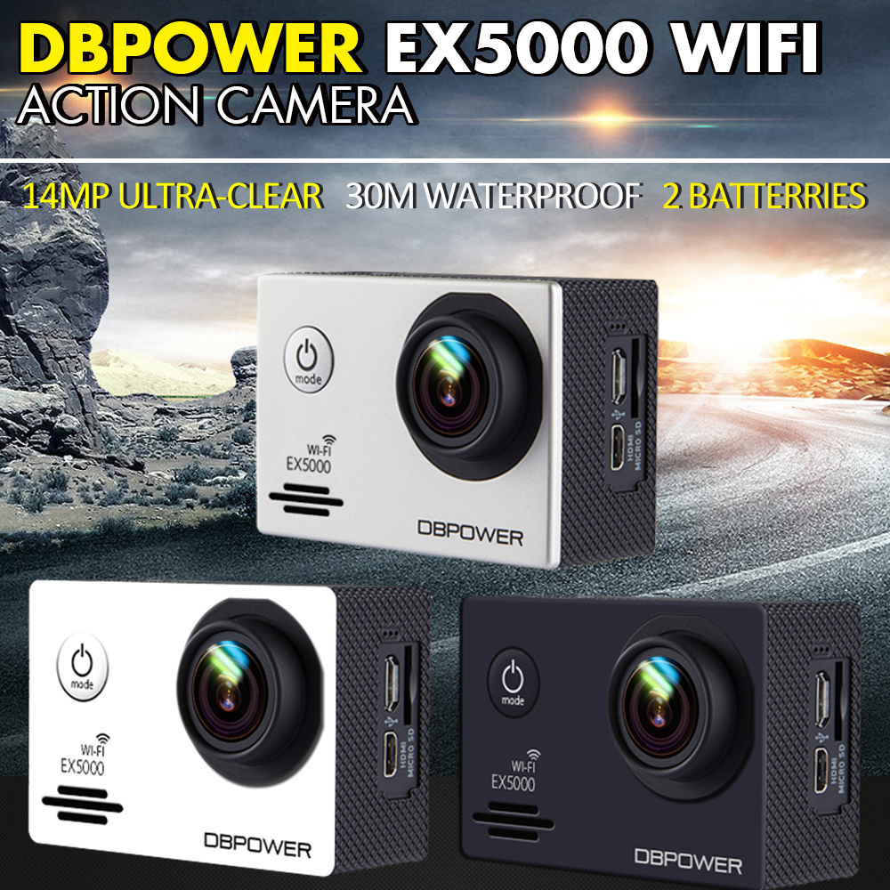 DBPOWER EX5000 Wifi   2.0- 1080 P/SJ5000 30fps Full HD    Go Pro  NTK96655 