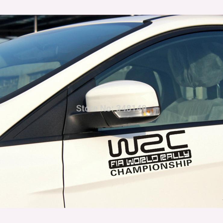 WRC FIA World Rally Championship Car Sticker Decal Reflective for Toyota Ford Chevrolet Volkswagen Tesla Honda