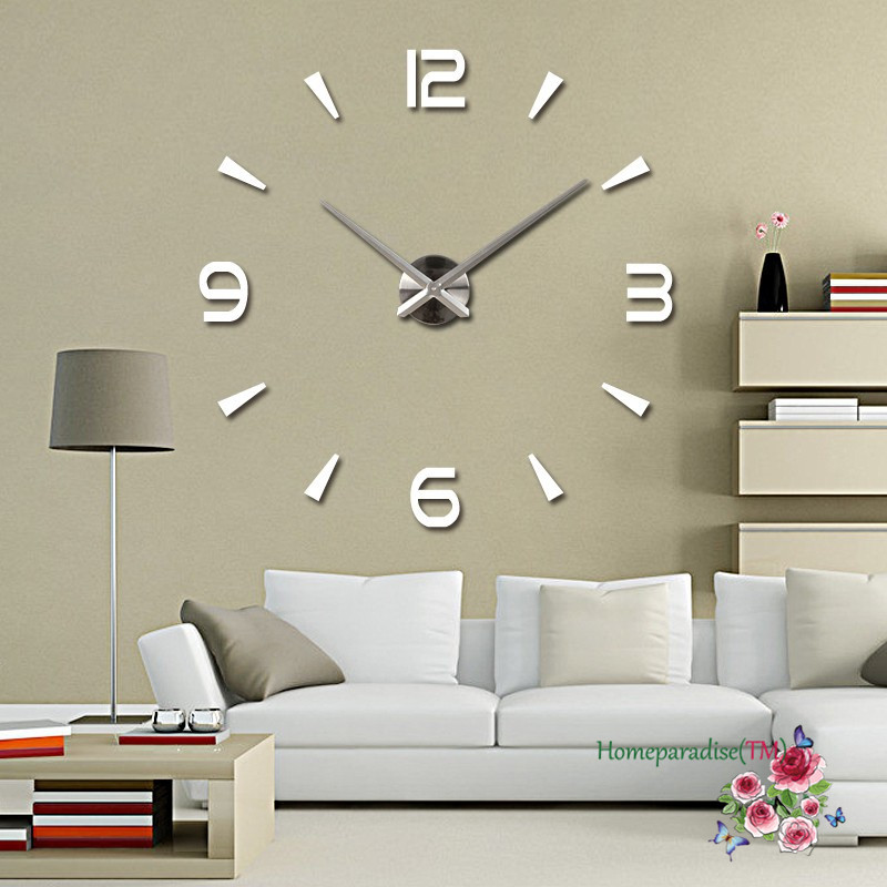 wholesale 25 40 arabic numbers arrows large hands mirror wall clock