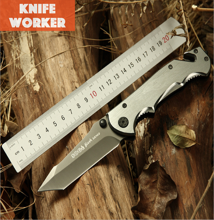 SOG Firebird Folding Blade Knife 21 5cm Camping Knives With Strong 60HRC Utility Survival Knife Tactical