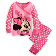 36sets/lot Minnie Girls Pajamas Suits