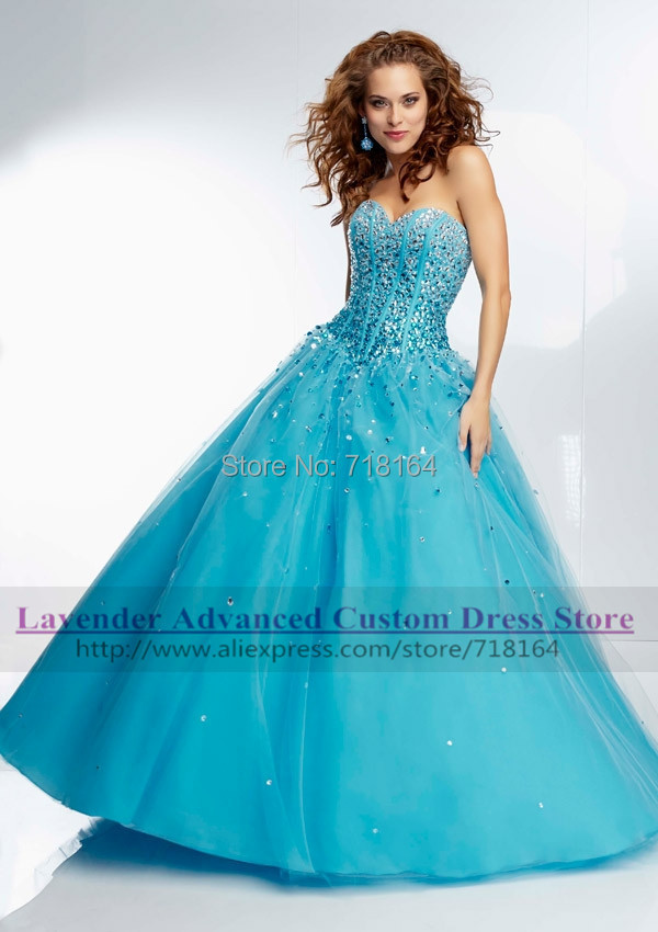 Blue red mint green long quinceanera dress ball gown sweet 16 princess dresses vestidos de 15