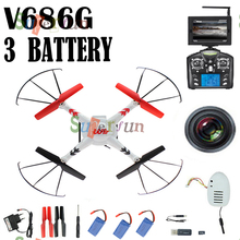 3 Battery V686g Fpv Rc Drones With Camera Hd Wltoys V686 Professional Drones Quadcopters With Camera Rc Flying Camera Helicopter