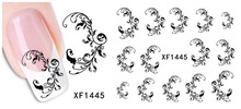 1 sheets Beauty Flower Design Nail Art Water Transfer Stickers Decals DIY Beauty Adhesive Nails Decoration