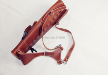 Longbowmaker Wonderful Handmade Black Cow Leather Arrows Back Quiver CQ13