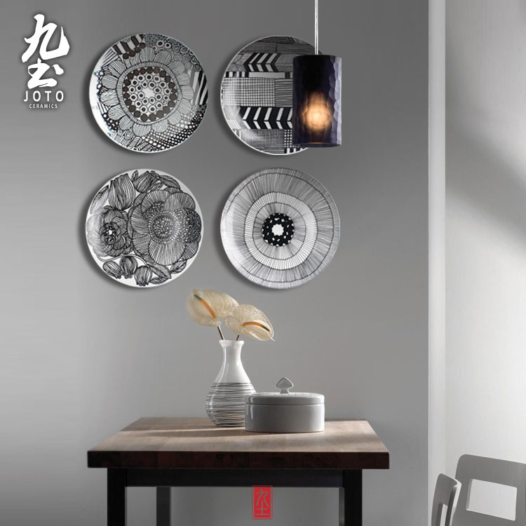 Modern Mural Wall Hanging Decorative Plate Simple Geometric Lines