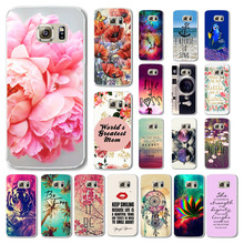 Phone Case for Samsung Galaxy S6Edge Free Shipping Hard Plastic Wonderful Scenery Paterns With Transparent Edge