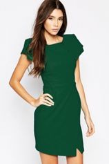 Asymmetric-Pencil-Dress-with-Origami-Sleeve-LC22146