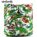 simfamily 1PC Reusable Waterproof Cloth Diaper Baby Nappy Double Row Snap Suede Cloth Inner Wholesale