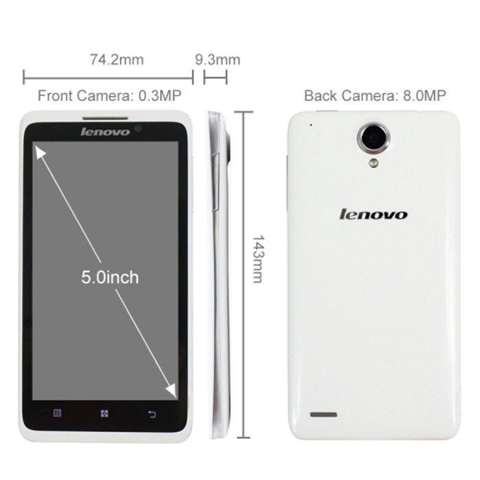 Lenovo S890 4GB 1GB 5 0 inch Multi touch Screen Android OS 4 0 SmartPhone MT6577