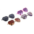 Fashion Vintage Sunglasses Retro Cat Eye Semi-Rim Round Sunglasses