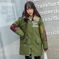 Harajuku Winter Coat Winter Jacket Women Casual Thick Loose Real Fur Collar Hooded Overcoat College wind