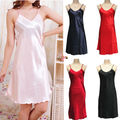 2016 New summer nightgown Fashion Sexy Satin Nightgown Strap Babydoll Chemise Bath Robe Sleepwear Dress chemise
