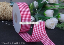 10Colors in Stock 25mmx50yard font b Tartan b font Plaid Ribbon Bows Appliques Sewing Crafts Christmas
