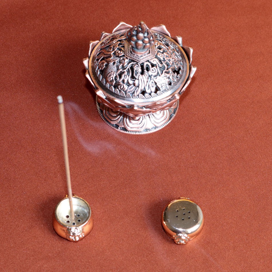 Wholesale Pure Copper Stick Incense Burner Incensing Censer Home Decor