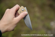 XINZUO HIGH QUALITY Folding knife Y START outdoor adventure and training Knife AUS 8 blade G10