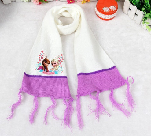 2015 free shipping cotton cashmere long kids winter scarf long baby scarf girls elsa and anna design scarf student scarves