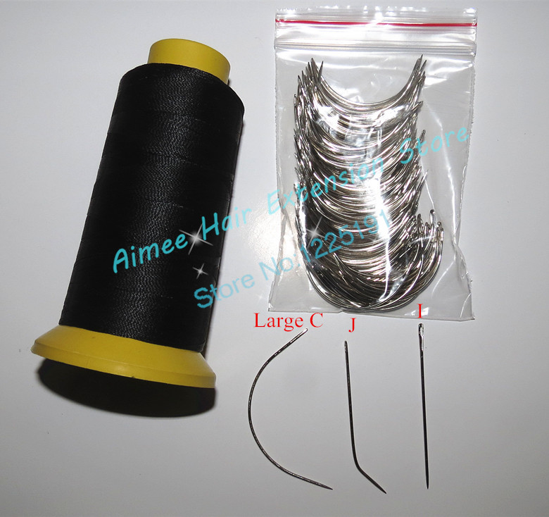1 Roll Black Hair Weaving Thread High Intensity Polyamide Nylon