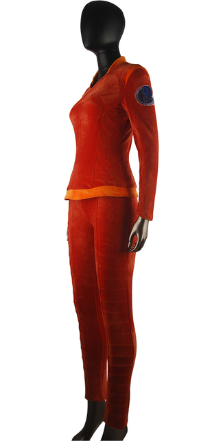 Star Trek Enterprise Commander T'Pol Uniform Outfit Halloween Cosplay Costume Women Girls Christmas Gift