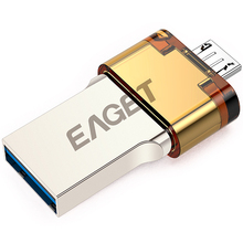 EAGET V80 Pendrive Metal USB Flash Drive 64GB 32GB 16GB USB 3 0 Stick OTG Smartphone