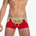 2016Super Sexy cotton men underwear good quality patchwork boxers 7 colors brand men boxers cuecas sexy