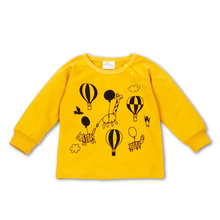 Spring autumn baby boys girls candy color t shirt cartoon long sleeve coat children’s clothes newborn infant tops sweatshirt