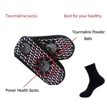 Pure Cotton Fitness Massage Self-heating Socks Tourmaline Natural Heating Without Electricity Health Care Socks For Foot Ankle