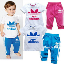 Baby boy clothes 2016 Brand summer kids clothes sets t-shirt+pants suit clothing set Clothes newborn sport suits