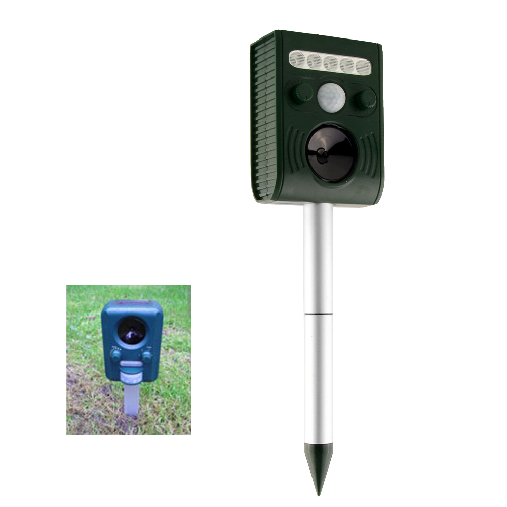 Sonic Ultrasonic Solar Power Animal Repeller Repellent Yard Rats Motion Activated Sensor Flashlight Sonic Ultrasonic Solar Power Animal Repeller Repellent Yard Rats Motion Activated Sensor Flashlight