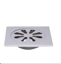 Free shipping Perfect design brass floor drain 100mm*100mm*23mm Deodorant -8818-50