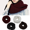 Women s Winter Warm Infinity 2 Circle Cable Knit Cowl Neck Long Scarf Shawl Ring Scarf