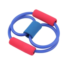 Hot Selling 1pcs Resistance 8 Type Expander Rope Workout Exercise Yoga Tube Sports Big Discount