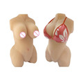 Full Silicone 3D Half Body Sex Breast Silicone Doll Sexy Body With Vagina and Anal Masturbator