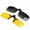High Quality Flip Up UV400 Clip On Sunglasses Sports Driving Night Vision Lens Sun Glasses Anti