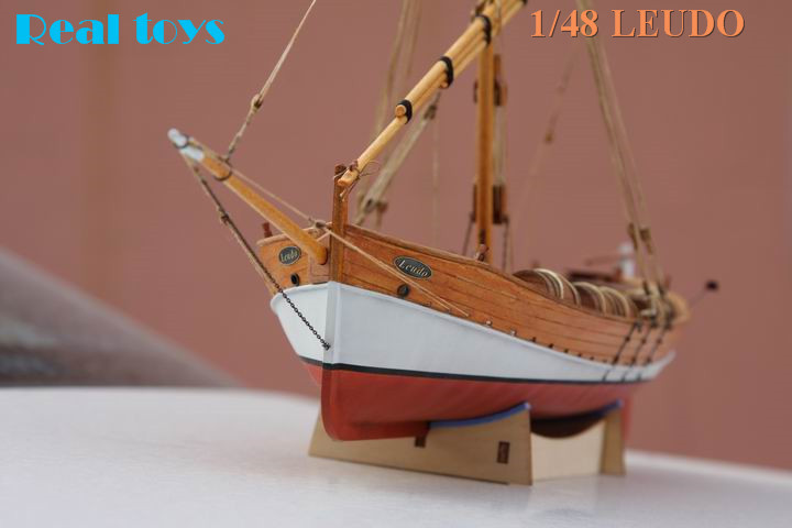 DIY Leudo Trade boat Scale 1:48 430mm 17" Wood model ship kit 