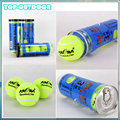 3pcs Can Natural Rubber High ElasticTennis Balls Professional Training Game Chemical Fiber Needled Good Waterproof