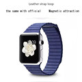 100 Genuine Leather Magneic Buckle Loop band strap for apple watch Watch 38mm 42mm Big magnet