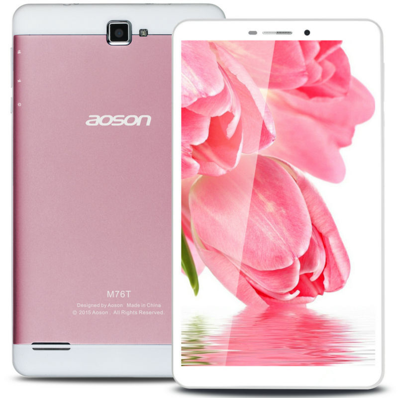 New Arrival Octa Core Tablet PC Aoson M76T 3G WCDMA Phone Call MTK8392 8MP Dual Cameras