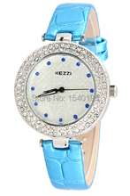 Free shipping Kezzi Women’s Ladies Men Watch K977 Quartz Analog Leather Wristwatches Gifts Casual Classic Waterproof relogio