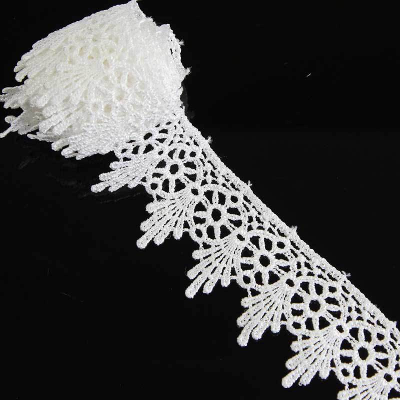 white lace trim