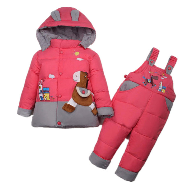 Baby Rompers Вниз Приданое Мальчик Девочка Набор Комбинезон Новорожденный Зима Snowsuit Следующая Дети Костюм Рождественские Детская Одежда Теплые Парки