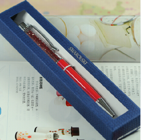Swarovski crystal pen Ballpoint pen with brand gift box diamond Crystalline elements lady lovely stellar Pen