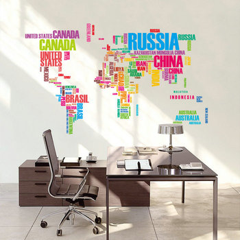 Diy colorful letters world map wall stickers for kids rooms living room office home decor creative.jpg 350x350